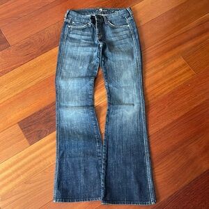 7 for all mankind, boot, cut or flare bottom jean great condition
